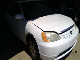 2001 HONDA CIVIC, WHITE, EX MODEL, 1.7L VTEC,  A26293